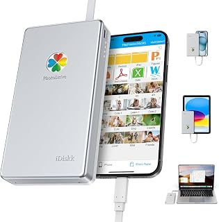 iDiskk 500GB External Hard Drive for iPhone, iPad, Android, MacBook