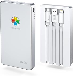 iDiskk 4TB External Hard Drive for iPhone, iPad, Android, Mac, PC