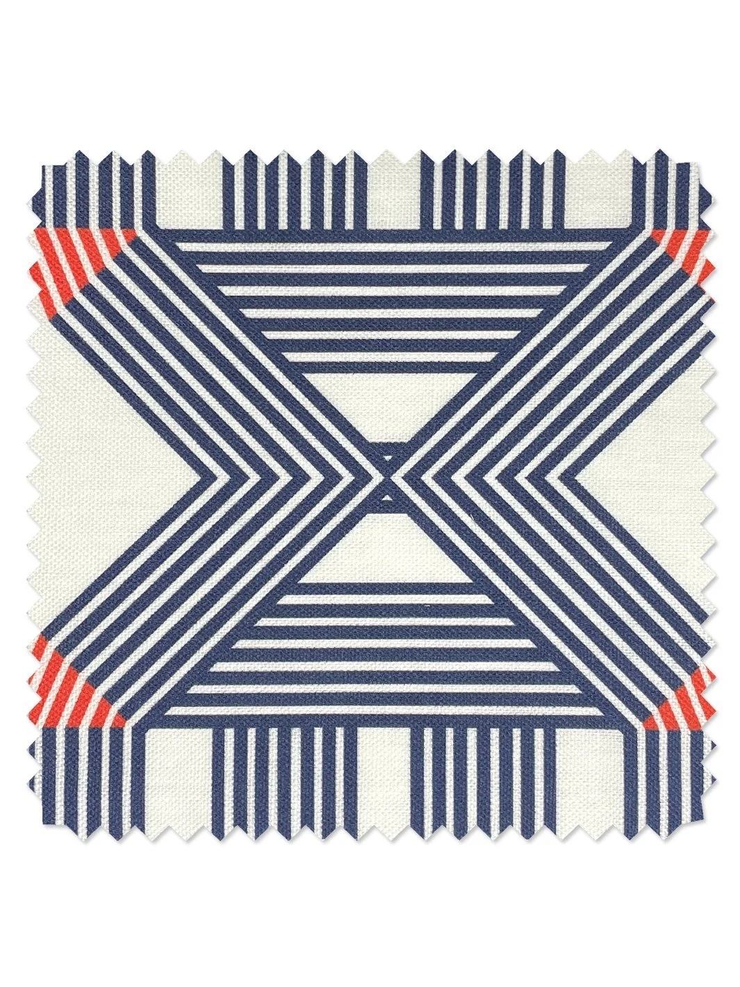 Barbie™ 'Roman Holiday Key' Linen Fabric - Navy