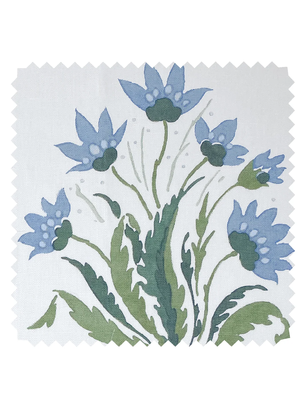 Hillhouse Block Print Linen Fabric by Nathan Turner - Blue Green — Fabric by the Yard