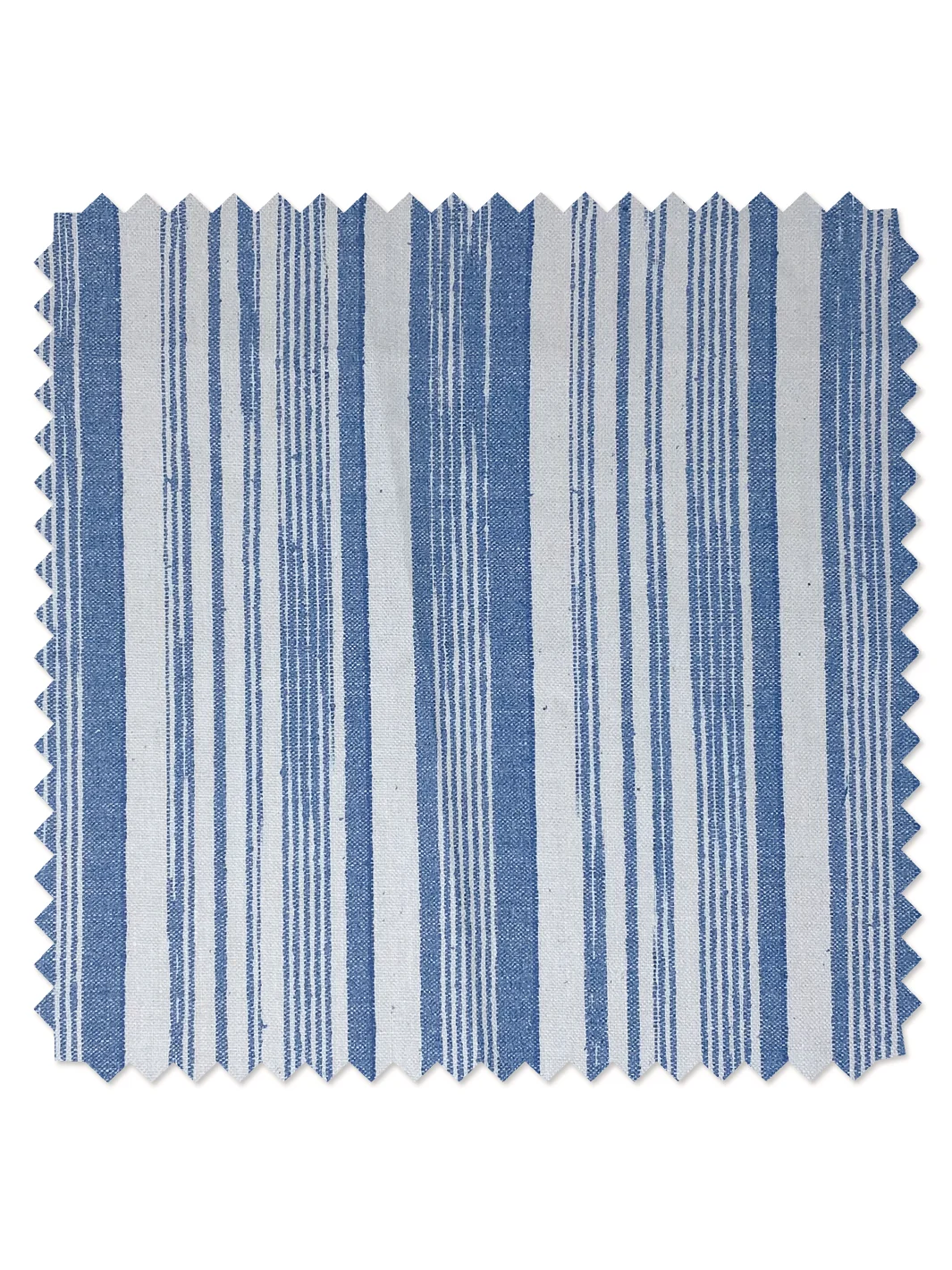 Stuart Stripe Linen Fabric by Nathan Turner - Blue
