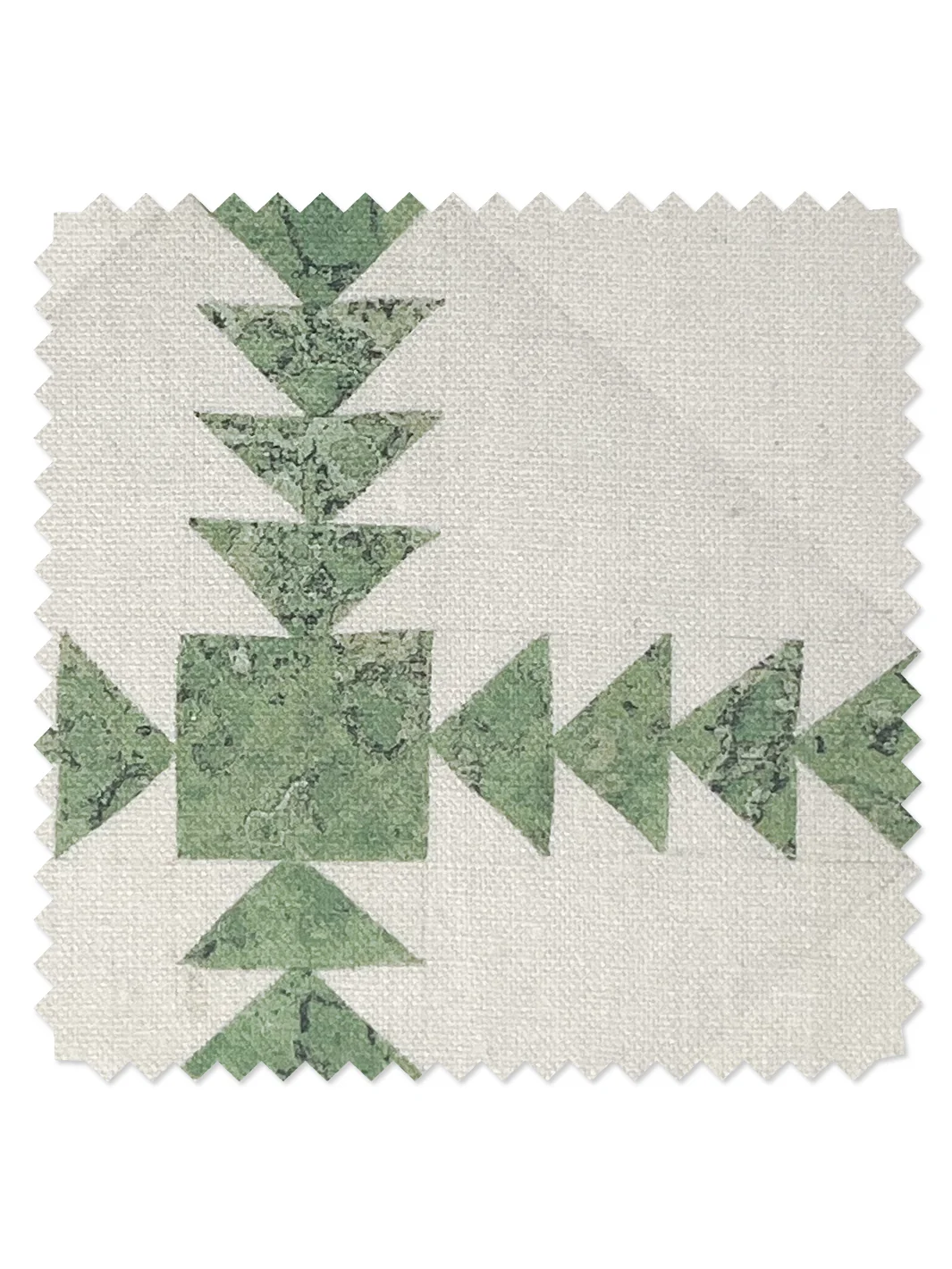 Tissu en lin Borden' par Nathan Turner - Vert — Tissu au mètre