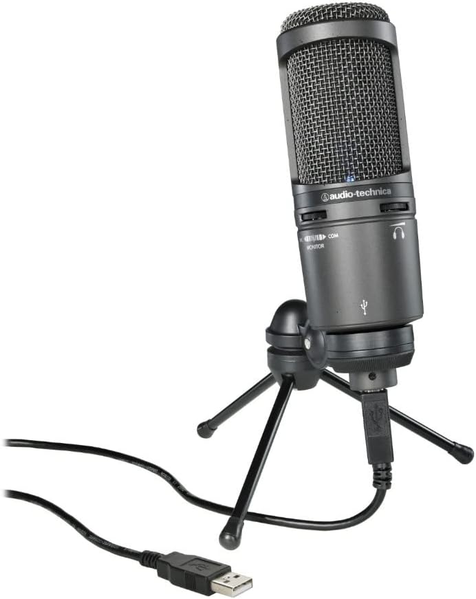 Microphone USB à condensateur cardioïde Audio-Technica AT2020USB+ — Micro USB