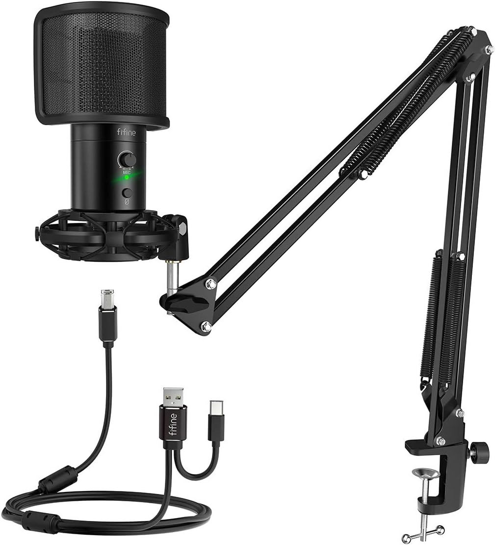 Kit de microphone USB de jeu FIFINE pour PC - T683 — Micro USB