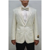 Alberto Nardoni Mens Wholesale Blazers - Paisley-100 Ivory