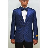 Alberto Nardoni Store Paisley-100 Midnight Men's Blazers — Mens Suits & Blazers