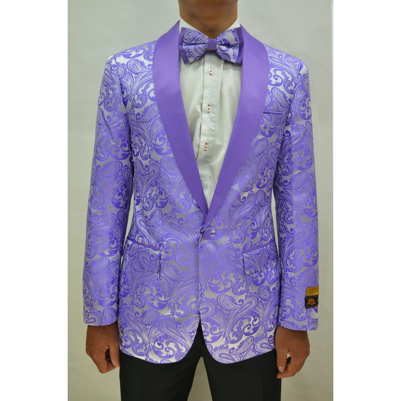 Paisley-300 Lavender - Men's Blazers