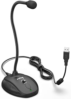 Fifine USB Computer Microphone with Mute Button and LED Indicator — Usb Microphone