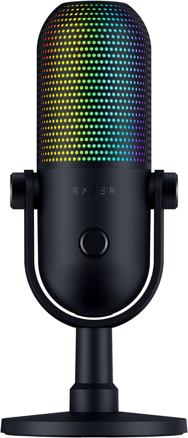 Microphone USB Razer Seiren V3 Chroma avec éclairage RGB — Micro USB