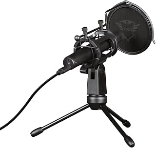 Microphone USB de Streaming Trust Gaming GXT 241 Velica avec Trépied et Filtre Anti-Pop — Micro USB
