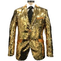 Blazer à paillettes or/argent pour homme — Costumes et vestons pour hommes
