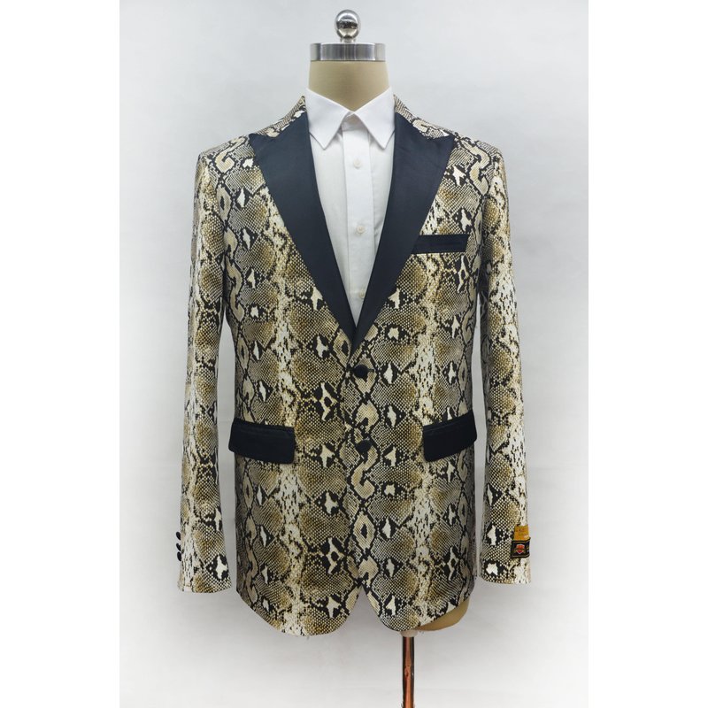 Blazers pour hommes Fashion Snake Skin — Costumes et vestons pour hommes
