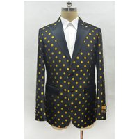 Blazers pour hommes en noir/or par AlbertoNardoniStore — Costumes et vestons pour hommes