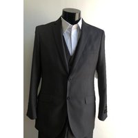 Alberto Nardoni Skinny Liquid Black Men's Suit — Mens Suits & Blazers