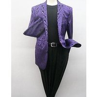 Alberto NardoniPaisley-100 Blazers violet/noir pour homme — Costumes et vestons pour hommes