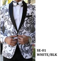 Veste AlbertoNardoniStore Sequins-2C (SE-01) Blanche
