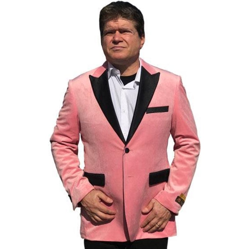 Alberto Nardoni Velvet Tuxedo Suit Pink 2-Piece — Mens Suits & Blazers