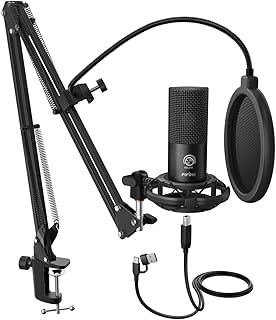 FIFINE T669 Studio Condenser USB Microphone Kit with Boom Arm — Usb Microphone