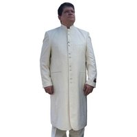 Costume de clergé ivoire pour homme avec col mao