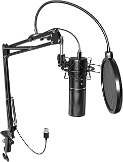 TONOR USB Microphone Kit Condenser Micro with Boom Arm and Pop Filter — Usb Microphone