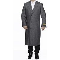 AlbertoNardoniStore Herringbone Winter Coat for Men — Winter Jacket Men