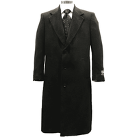 AlbertoNardoniStore Brown Plaid Winter Overcoat — Winter Jacket Men