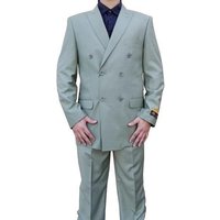 Veste de costume classique pour homme avec pantalons plissés - Coupe exécutive athlétique — Costumes et vestons pour hommes