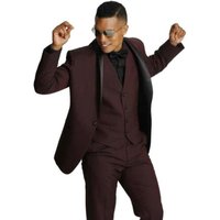 Tux-SH Burgundy/Black Tuxedo by AlbertoNardoniStore