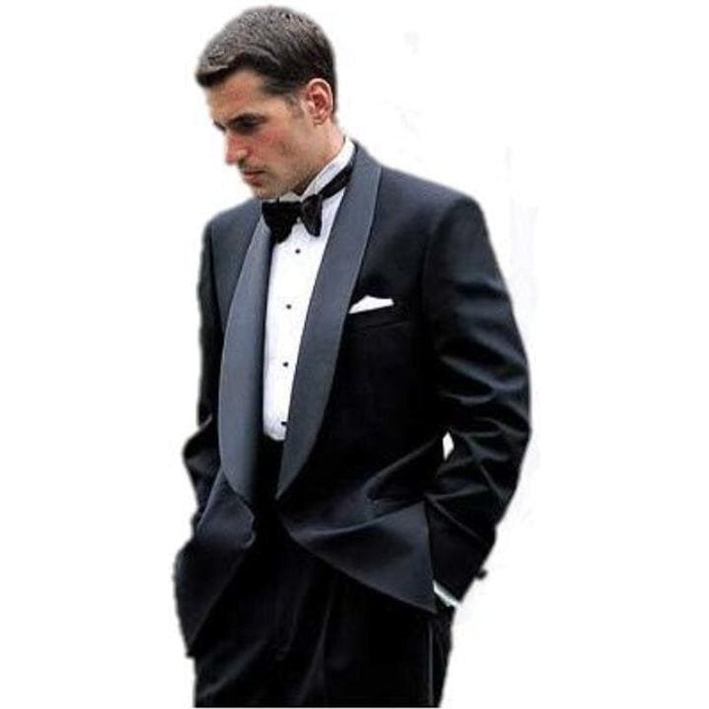 Tux-Shawl Black/Black Tuxedo by AlbertoNardoniStore