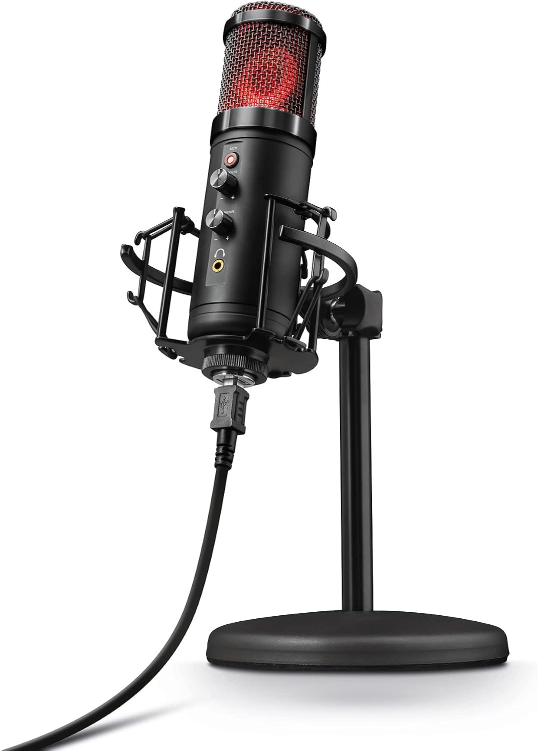 Microphone USB Trust Gaming GXT 256 Exxo pour PC, Portable, PS4 — Micro USB