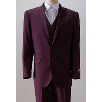 AlbertoNardoniStore S2BVF-1 Pantalon coupe moderne bordeaux — Accessoires de mode