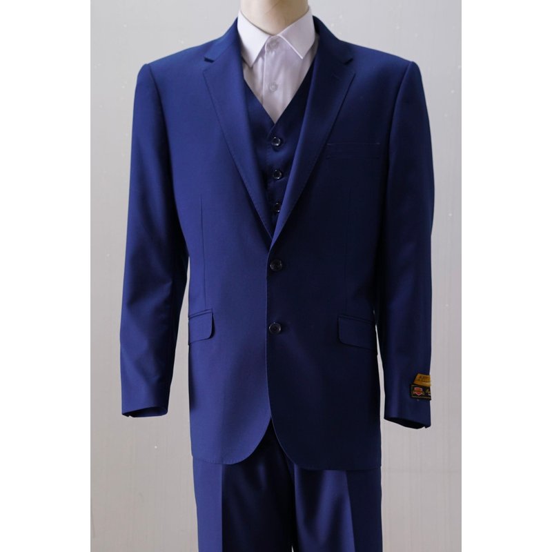 AlbertoNardoniStore S2BVF-1 Sapphire Modern Fit Vested Suit — Fashion Accessories