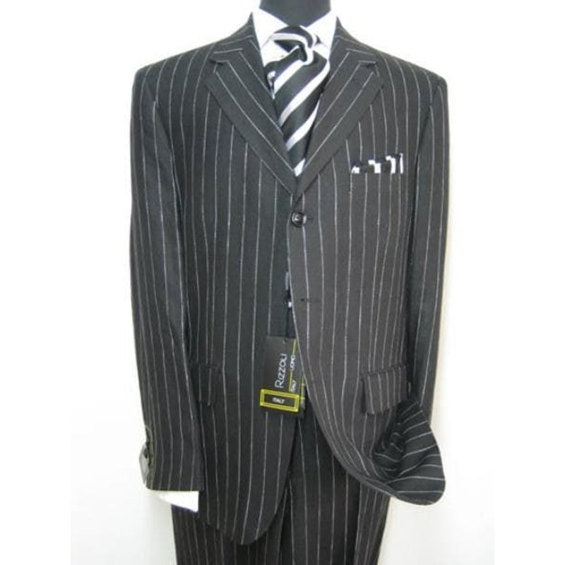 Costume Ajustement Classique Alberto Nardoni avec Pantalons Plissés — Costumes et vestons pour hommes