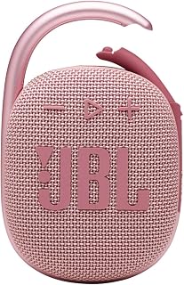 portable Bluetooth speaker: JBL Clip 4 - Portable Mini Bluetooth Speaker, Big Audio and Punchy bass, Integrated Carabiner…