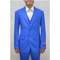 Alberto Nardoni Modern Fit Royal 3-Piece Suit — Mens Suits & Blazers