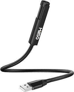 MillSO USB Microphone for Laptop, Gooseneck, Portable Mini