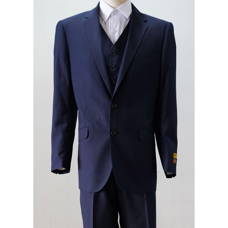 Alberto Nardoni Men's Modern Fit Navy Suit — Mens Suits & Blazers