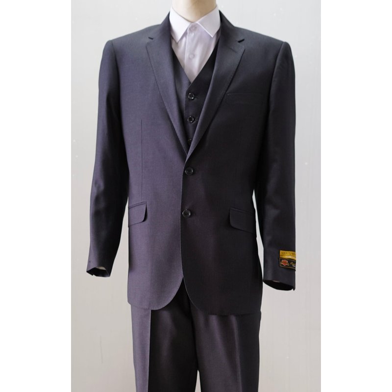 Alberto Nardoni Men's Modern Fit Charcoal Suit