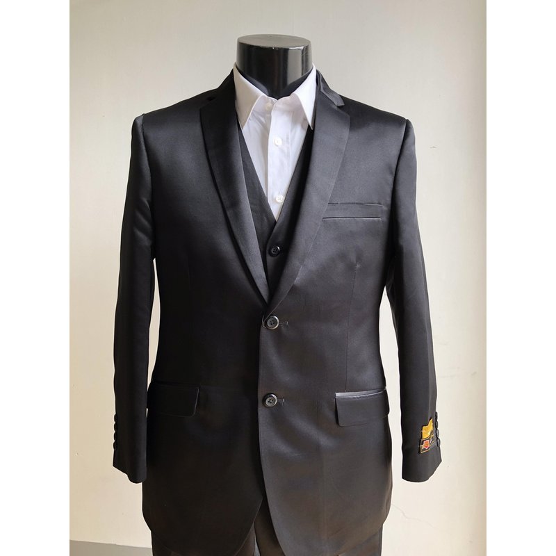 Alberto Nardoni Store Skinny Shark Black Men's Suit — Mens Suits & Blazers