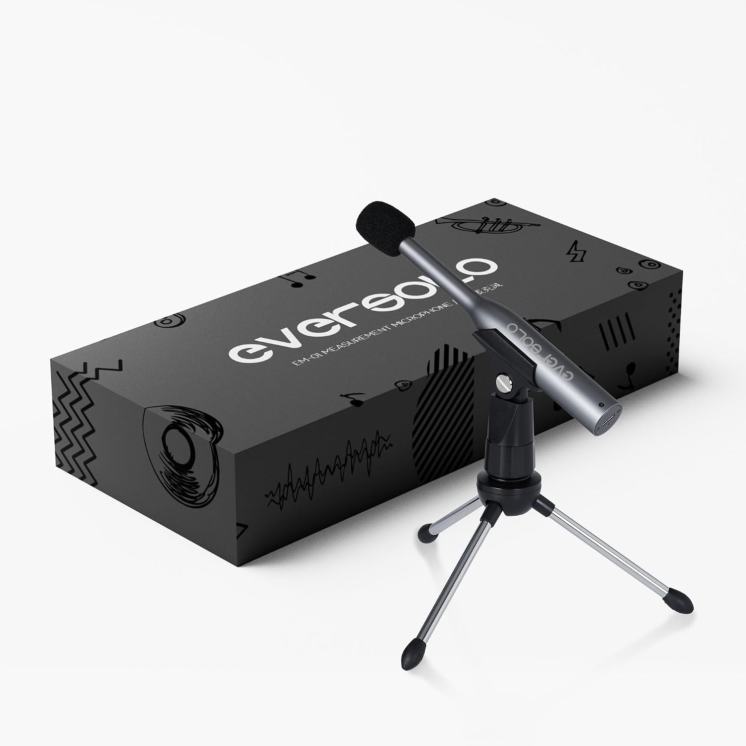 Microphone de Mesure EVERSOLO EM-01 - Calibration Omnidirectionnelle — Micro USB