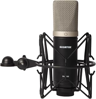 SUUNTOK Condenser Microphone XLR with Shock Mount and XLR Cable