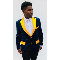 Velvet-Tux101 55# Blazer Marine et Or — Accessoires de mode