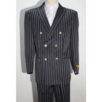 AlbertoNardoniStore Ensemble de Costume Croisé avec Pantalons Rayés — Accessoires de mode