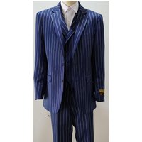 AlbertoNardoniStore Veste Croisée avec Pantalons à Rayures Bold — Accessoires de mode