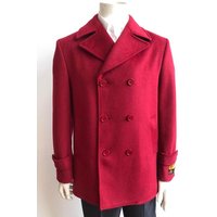 AlbertoNardoniStore Peacoat Red Winter Jacket for Men — Winter Jacket Men
