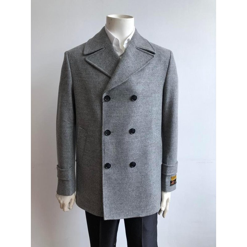 Manteau d'hiver pour hommes Peacoat Lt. Gray d'AlbertoNardoniStore — Veste d'hiver Hommes