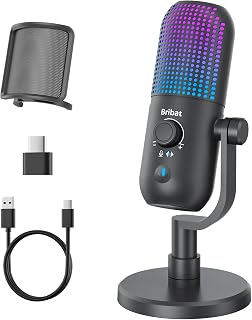 Microphone à condensateur USB pour jeux PC, streaming et baladodiffusion — Micro USB