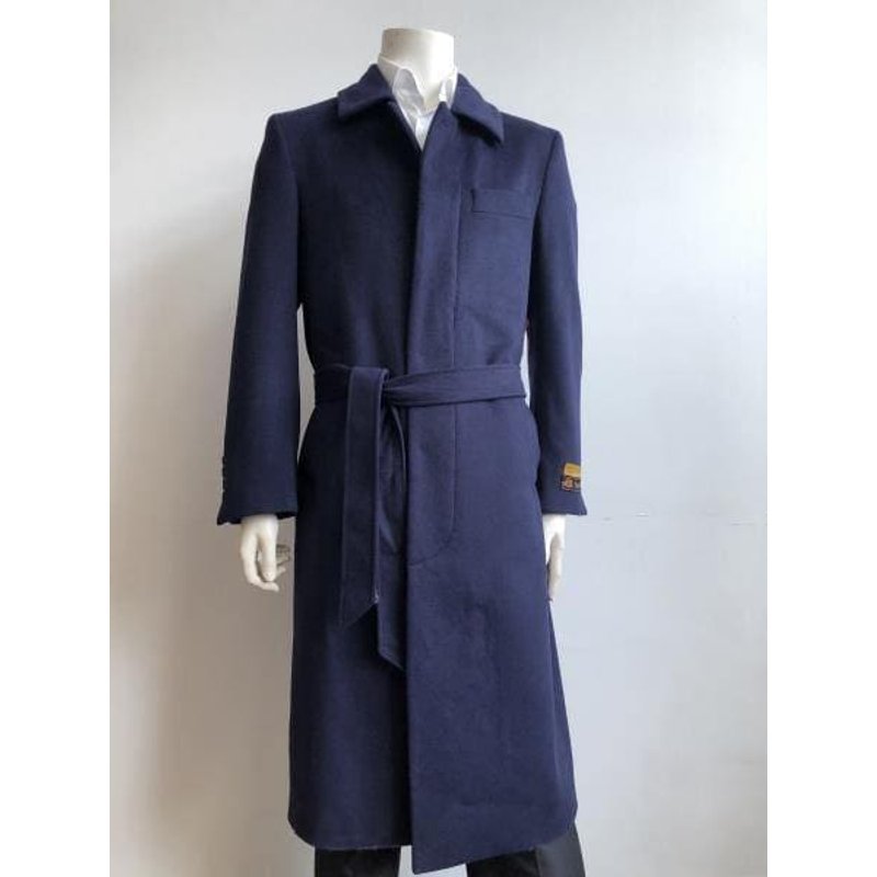 Belt-Coat 15157-1# Navy - Wholesale Winter Coat — Leather Belt