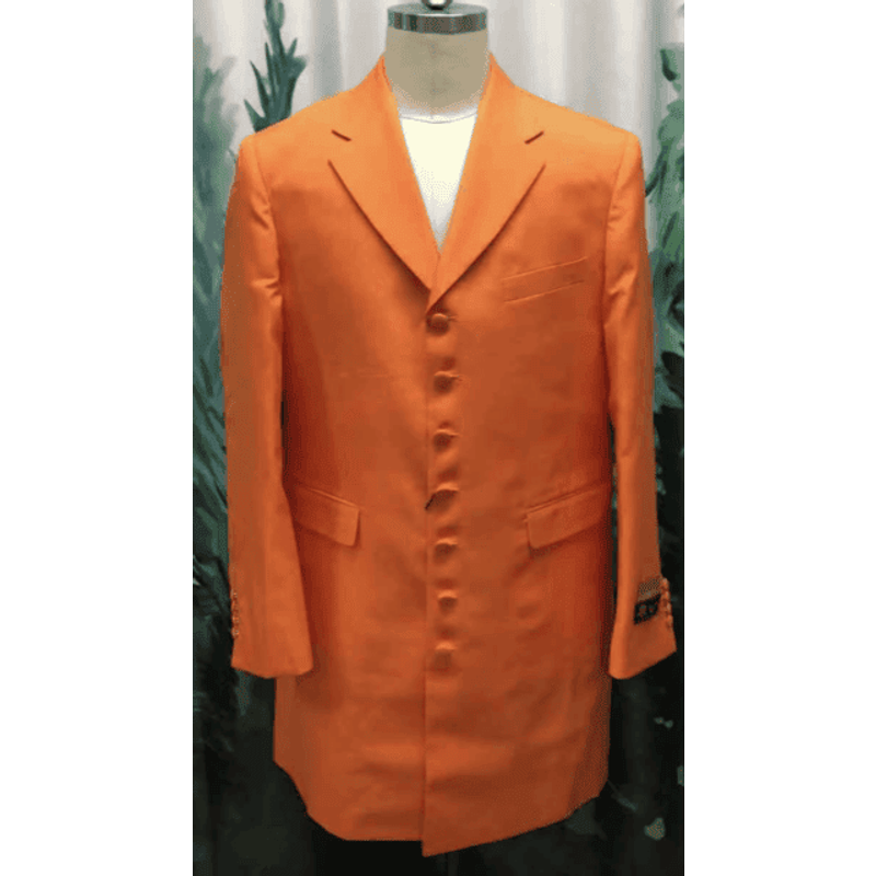Zoot-100 Orange Full Length Suit with Vest — Fashion Accessories