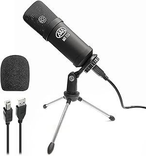 AxcessAbles Metal Condenser USB Microphone for Laptop MAC or Windows